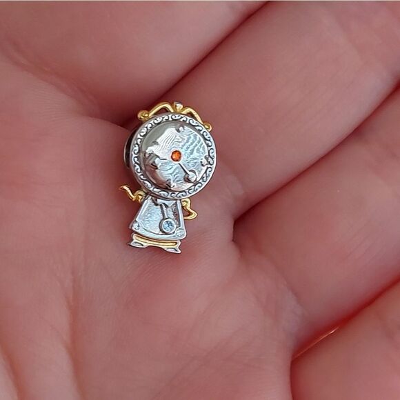 925 Sterling Silver Cogsworth Charm - Picture 7 of 8